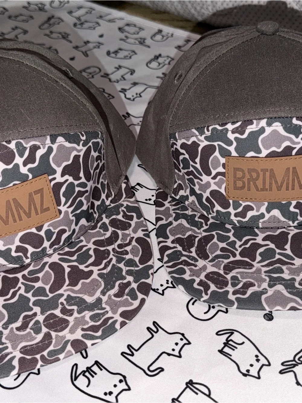 Brimmz Camouflage Snapback Hat - Gray